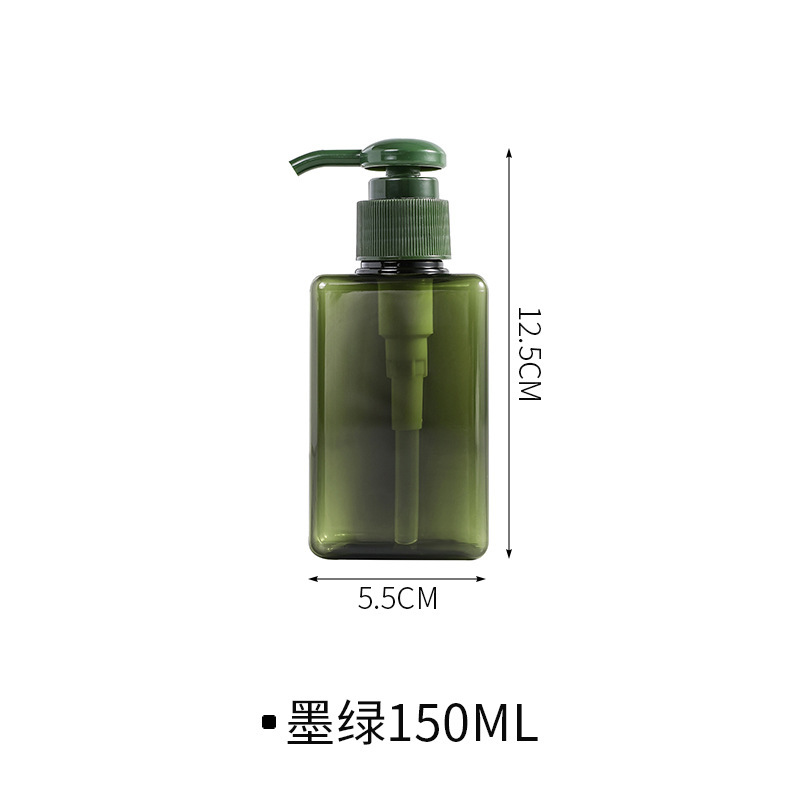 Chai dẹt màu xanh đậm 150ml
