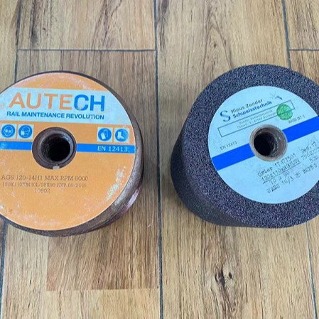 铁路钢轨修磨砂轮锆刚玉磨道轨路轨120x110哈斯科泰乐利圣戈诺顿