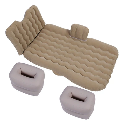 Vehicle-mounted inflatable bed | car inflatable mattress SUV - 600-supreme-head-guard-beige