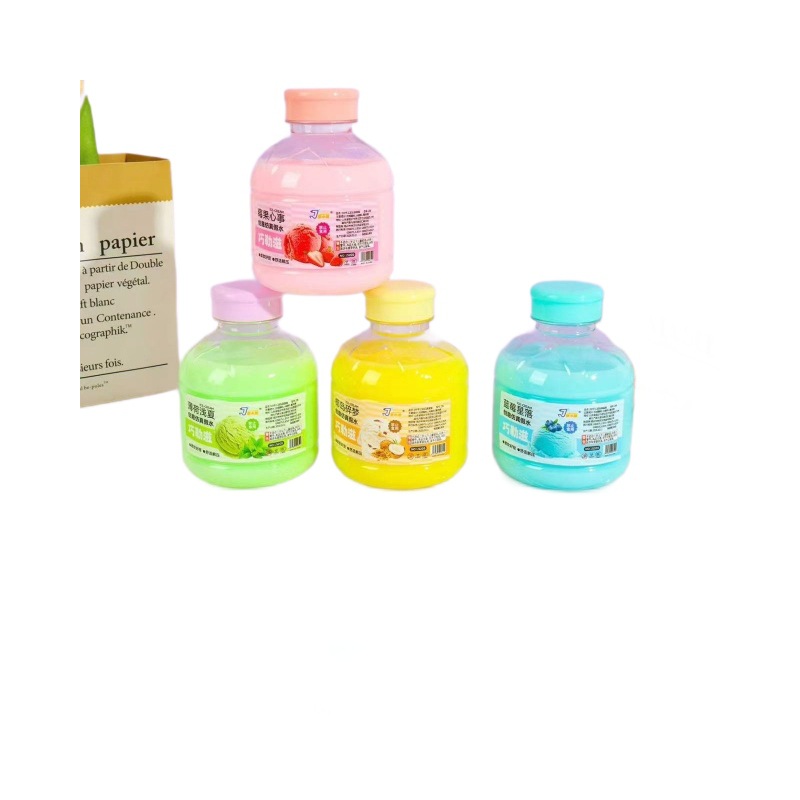 Barro espumoso falso cemento transparente agua falsa botella de color abraza leche descomprimida DIY slime no mancha lote de barro colorido
