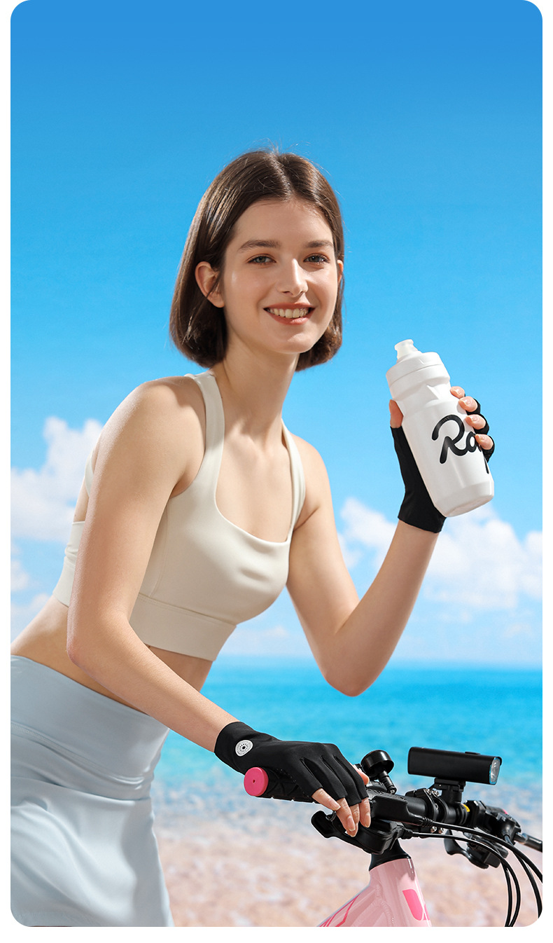 Ice silk sunscreen riding summer outdoor sports, thin breathable half finger gloves for driving, ice sensitive and UV_voghion.com