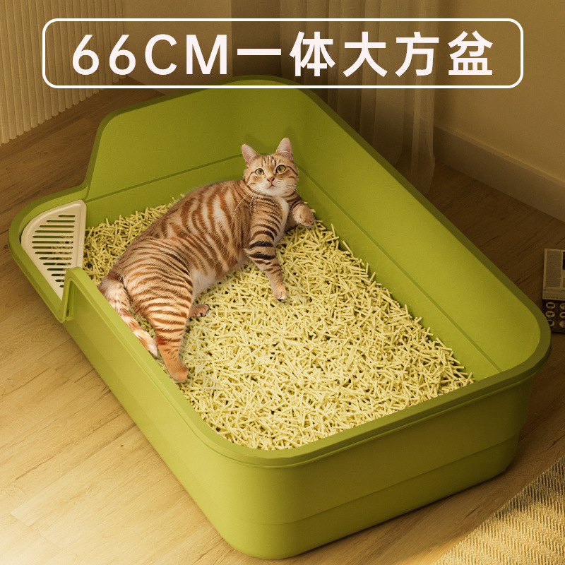 새끼 고양이를 위한 특수 고양이 화장실, 초대형 물 튀김 방지 두꺼운 고양이 화장실, 대형 고양이 화장실, 고양이 애완 동물 용품