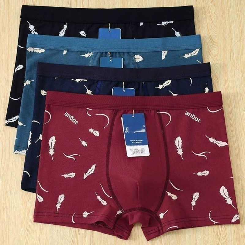 Новые мужские трусы-боксеры из модала, пятиштучная упаковка, с принтом, больших размеров, с высокой талией