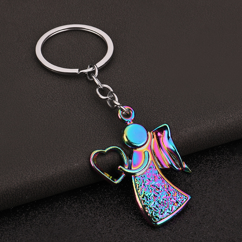 Unisex Gender Cute, Simple Style Style Cute Simple Style Angel Zinc Alloy Unisex Slip-on Keychain