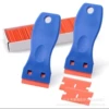2 blue plastic shovels + 100 pieces of plastic