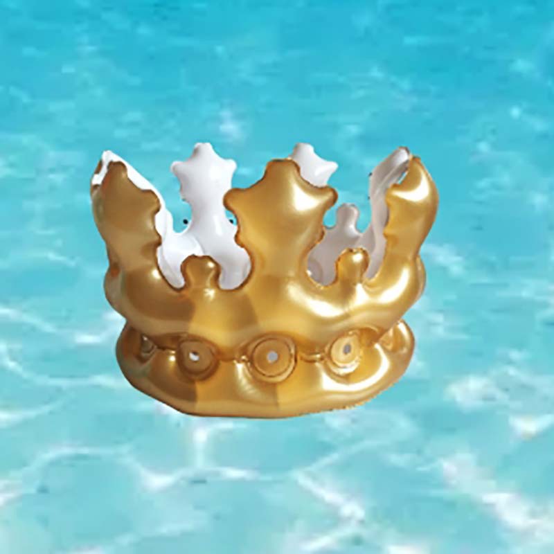 PVC inflatable crown hat, birthday hat, costume, children's activity toy, Halloween, Christmas crown, inflatable
