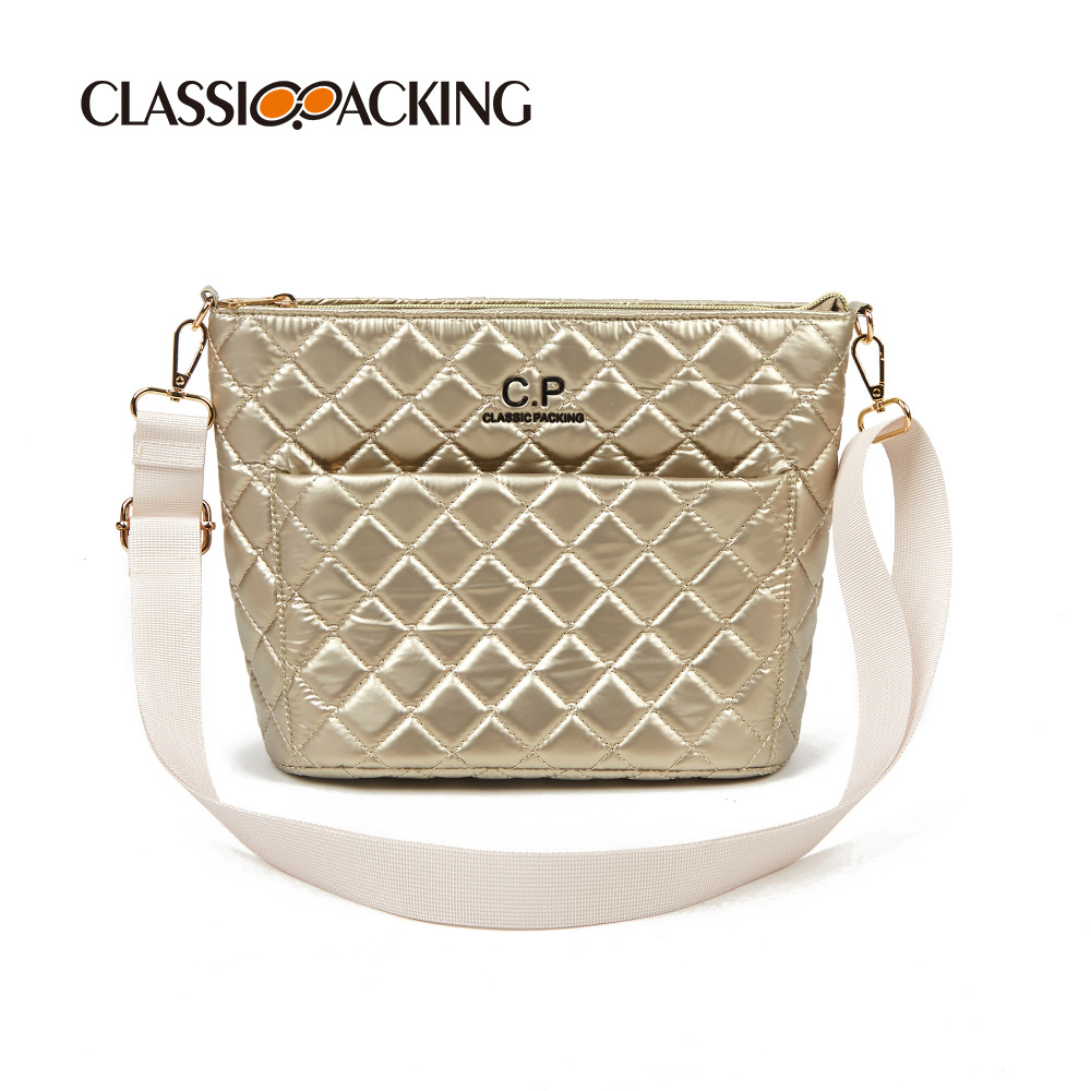 Bolso bandolera retro todo fósforo bolso de mujer de invierno de rombo casual bolso de hombro portátil con logotipo impreso