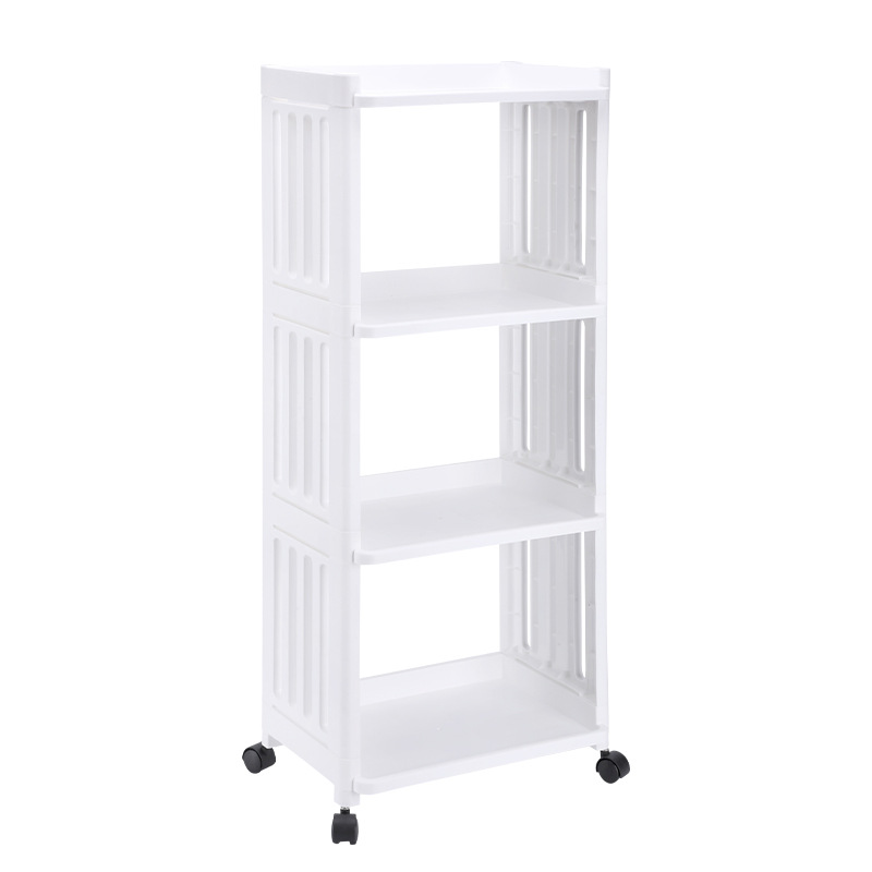 可動式小型カート収納ラック、スナックや書籍用収納棚、キッチンやバスルーム用フロア収納ラック、スナック用収納棚
