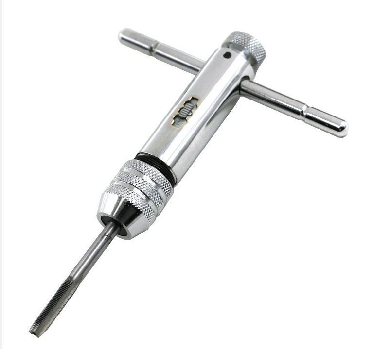 6件M3-M6公制丝锥板牙套装 手用丝攻扳手绞手 轴承钢公制丝攻组合