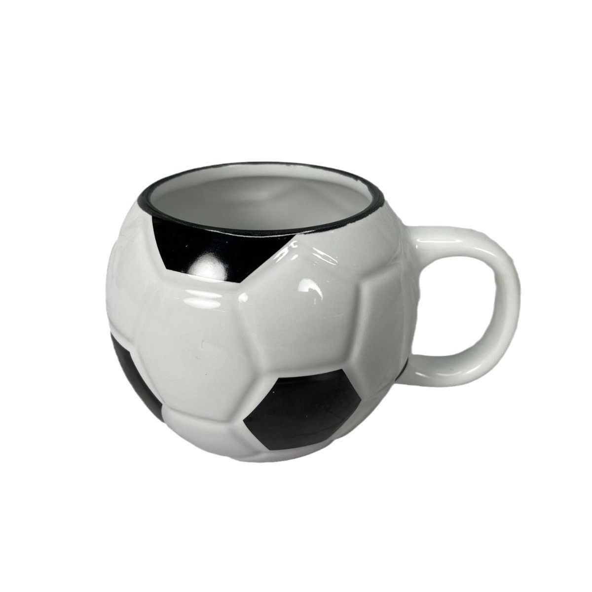 Deportes creativos de fútbol tazas de cerámica de relieve de gran capacidad tazas de regalo temáticas tazas de agua tazas de oficina