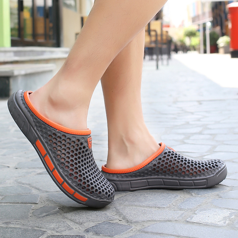 Zapatos con agujeros Sandalias de verano para hombres Zapatos de vadeo de fondo suave antideslizante para parejas Zapatos de gelatina para conducción informal Zapatos de playa para hombres image 5