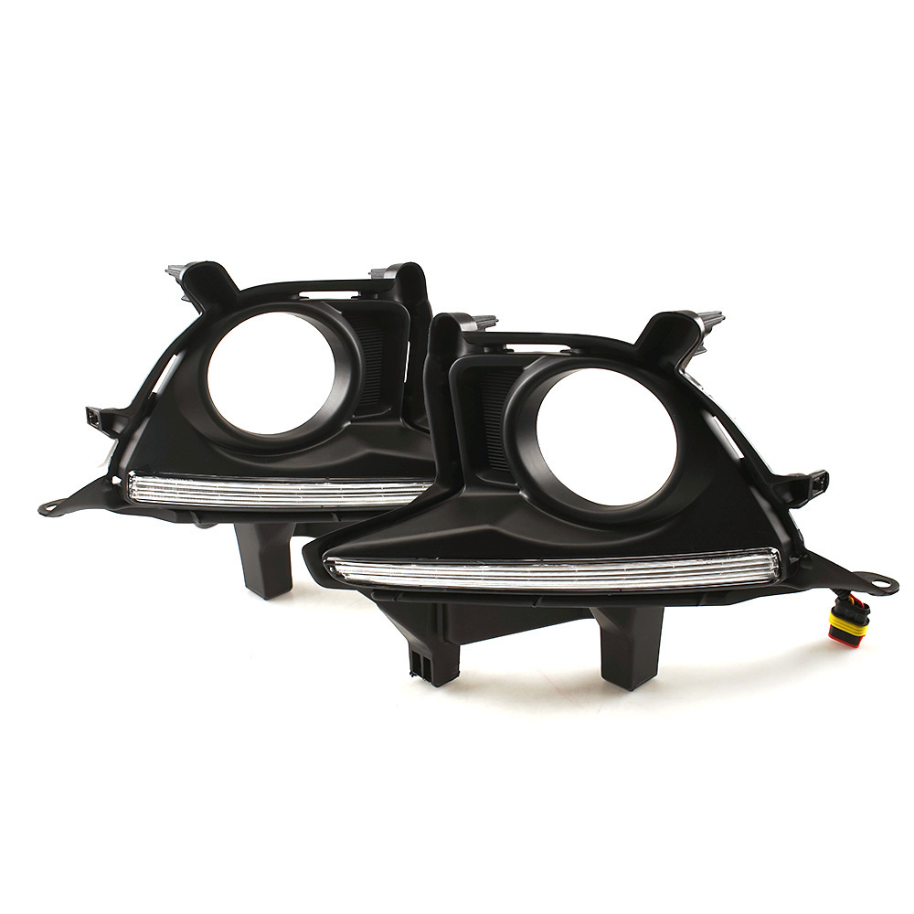 Aplicable a TOYOTA 14 15 16 Highlander conjunto de lámpara de niebla delantera LED diurna lámpara de niebla de barra delantera