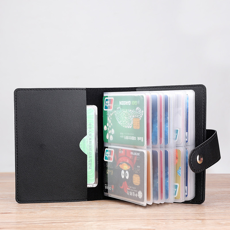 Card Holder Women's Anti-magnetic Bank Card Holder Men's Card Holder Large Capacity Multi-card Business Card Certificate Storage Card Bag Card Holder Women's Anti-magnetic Bank Card Holder Men's Card Holder Large Capacity Multi-card Business Card Certificate Storage Card Bag