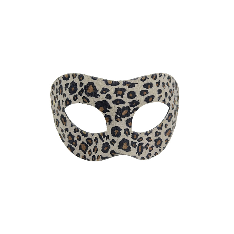 Halloween máscara de gato de leopardo máscara de baile máscara de disfraz media cara negro máscara de ojos sexy máscara de leopardo carnaval