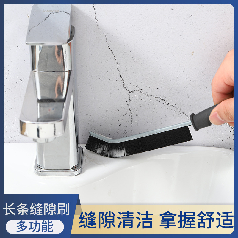 Bathroom Crevice Brush, Bathroom Kitchen Tile Dead Corner Cleaning, Multi-Functional Window Crevice Groove Dust Brush, Hard Bristle Brush