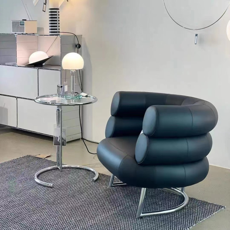 비반덤 체어 심플 노르딕 디자이너 스튜디오 비반덤 체어 싱글 레저 가죽 소파 의자