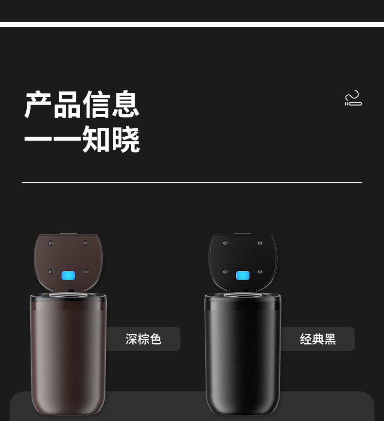 Suitable for Mercedes-Benz Car Ashtray with Cover A-Class C-Class S-Class E-Class Glc Gla Car Interior Decoration Supplies Glb