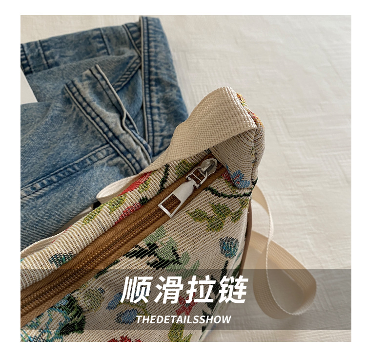 Popular fashion, simple, large-capacity printed trend 2024, fashionable patchwork canvas single-shoulder bag, small square bag, women's bag, trendy undefined