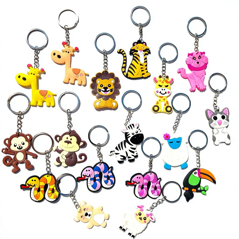 Cross-Border Wholesale Keychains Farm Animal Key Pendants Gift Key Chains Jewelry Accessories Yiwu Small Commodities Cross-Border Wholesale Keychains Farm Animal Key Pendants Gift Key Chains Jewelry Accessories Yiwu Small Commodities
