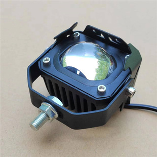 Small steel gun lens led modified spotlight truck yellow and white super bright waterproof universal strong light laser headlight high beam