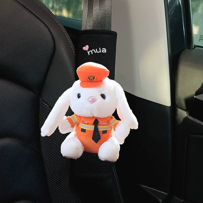 Seat belt shoulder pad plush doll car seat belt - safe-firefighter-little-rabbit-ice-silk-seat-shoulder-pad-1-piece
