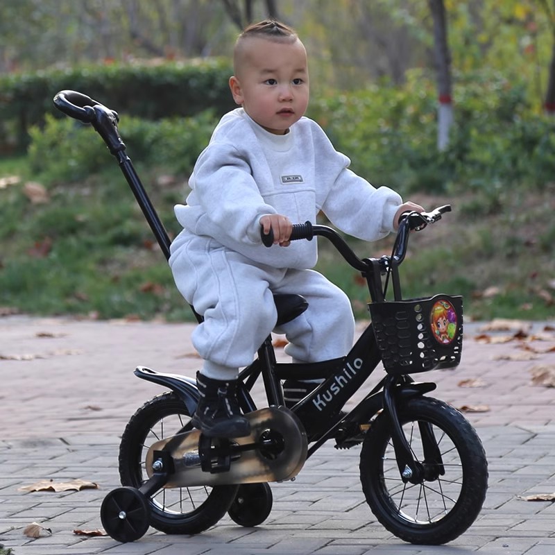 La bicicleta infantil empuja el triciclo a mano y el artefacto de caminar es de 2 - 3 - 4 años. los niños en bicicleta de 5 años pueden empujar y montar.