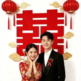 喜字;其他婚庆用品;拉花、彩带