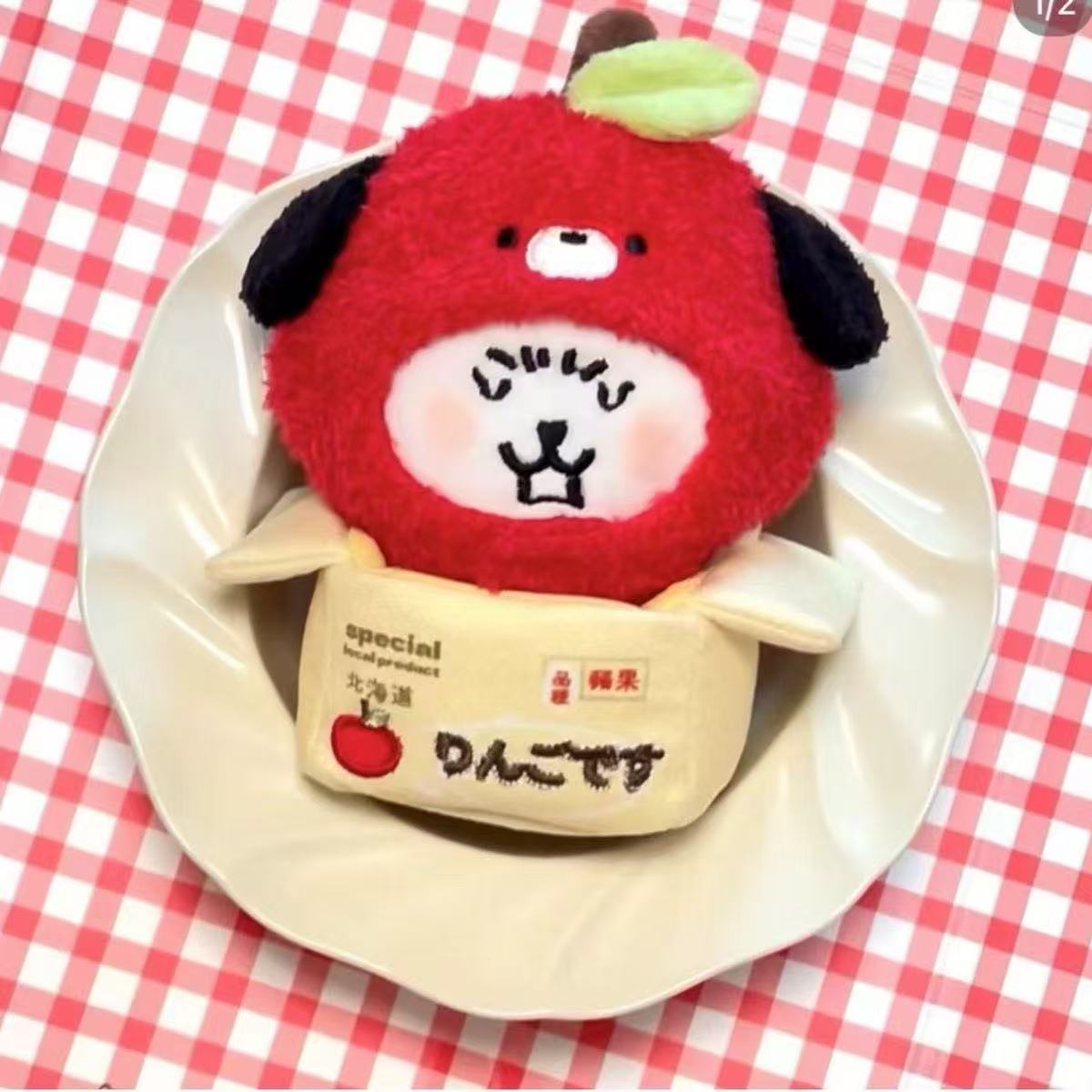 Capucha de perro de manzana roja