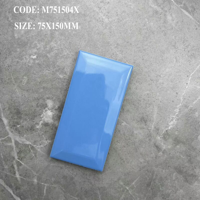 Solid Color Nordic Small White Tiles 75X150 Bread Tiles Long Strip Tiles for Kitchen, Bathroom, Toilet, Subway Wall Tiles