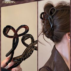韓国のシンプルな蝶のヘアクリップ、大きな新しいスタイルのハイエンドの後頭部のヘアクリップ、スタイリッシュで多用途なヘアシャーククリップヘアアクセサリー