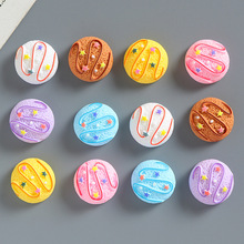 仿真冰激凌半圆雪球diy奶油胶制作发夹手机壳材料包饰品树脂配件