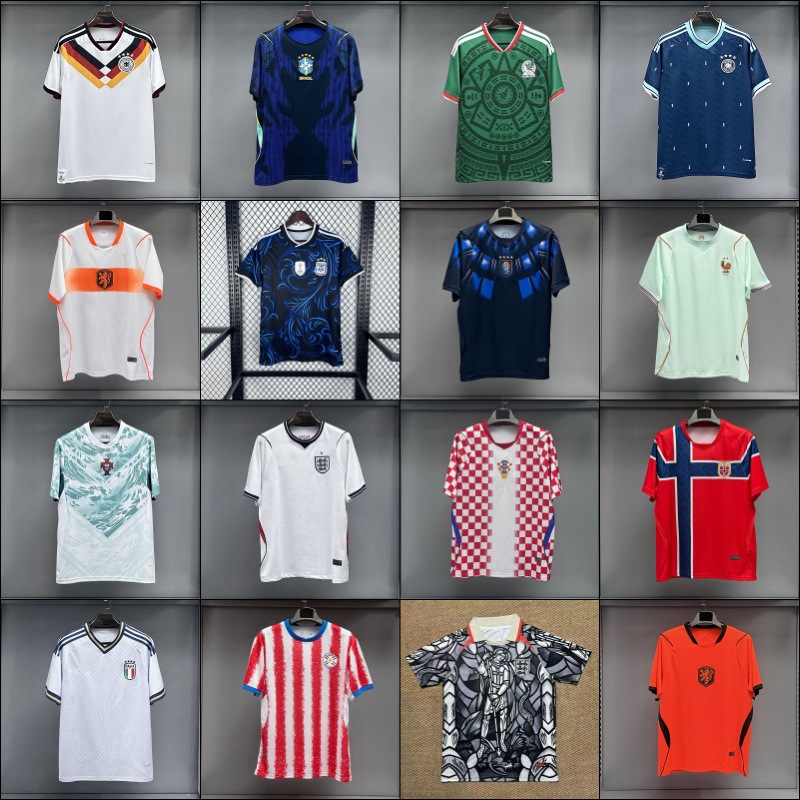 2627 nueva camiseta de fútbol de la Copa del Mundo Francia España edición de fans del equipo nacional brasileño gran cantidad de manga corta al por mayor