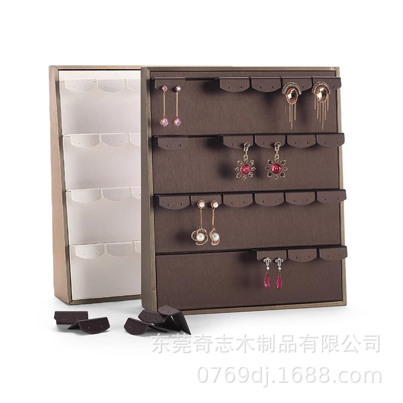 High-End Leather Vertical Jewelry Stand Ring Earrings Necklace Pendant Display Stand Jewelry Store Counter Jewelry Props High-End Leather Vertical Jewelry Stand Ring Earrings Necklace Pendant Display Stand Jewelry Store Counter Jewelry Props