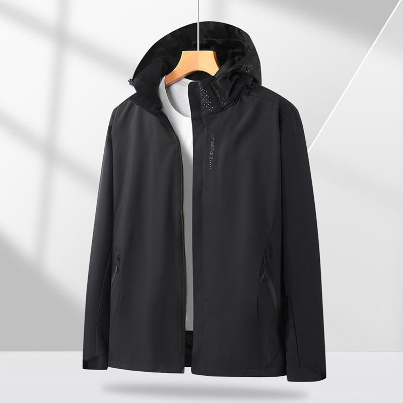 Pareja a prueba de viento, impermeable y resistente al desgaste al aire libre, chaqueta de trabajo, abrigo, abrigo de otoño y invierno, abrigo de ocio personalizado image 15
