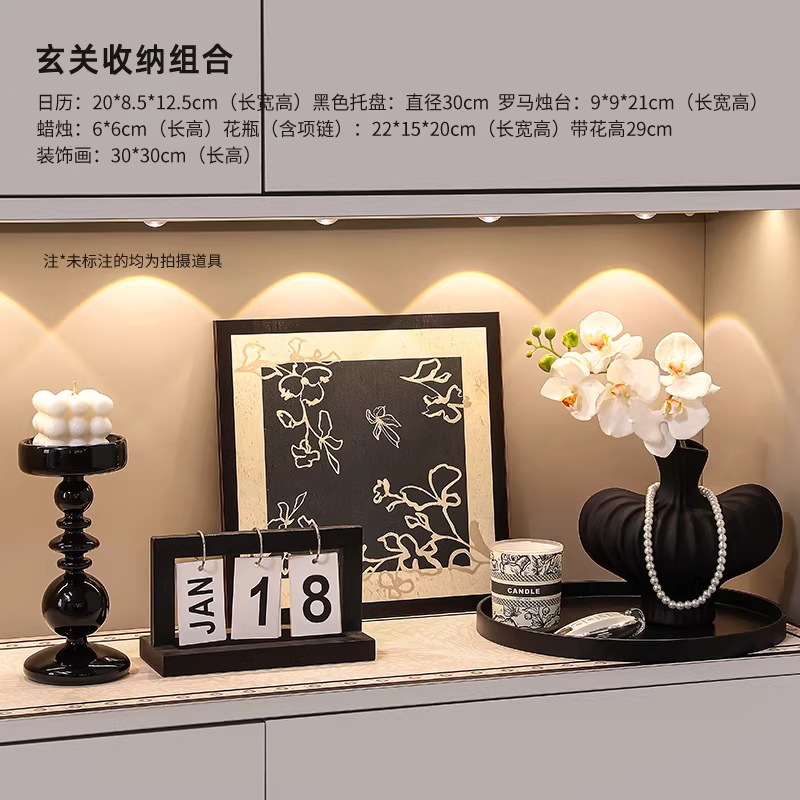 Nicho de pintura decorativa simple en el portal de almacenamiento de llaves estantería de escritorio decoración de la sala de estar buenas cosas para el hogar