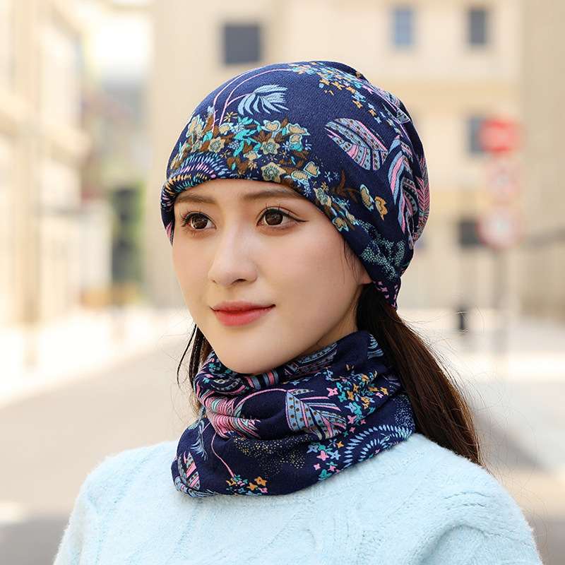 防寒保温百変マフラーの頭と秋冬の山の帽子はカシミヤの二重の多機能の頭巾の男女のねじれの帽子をまねます。|undefined