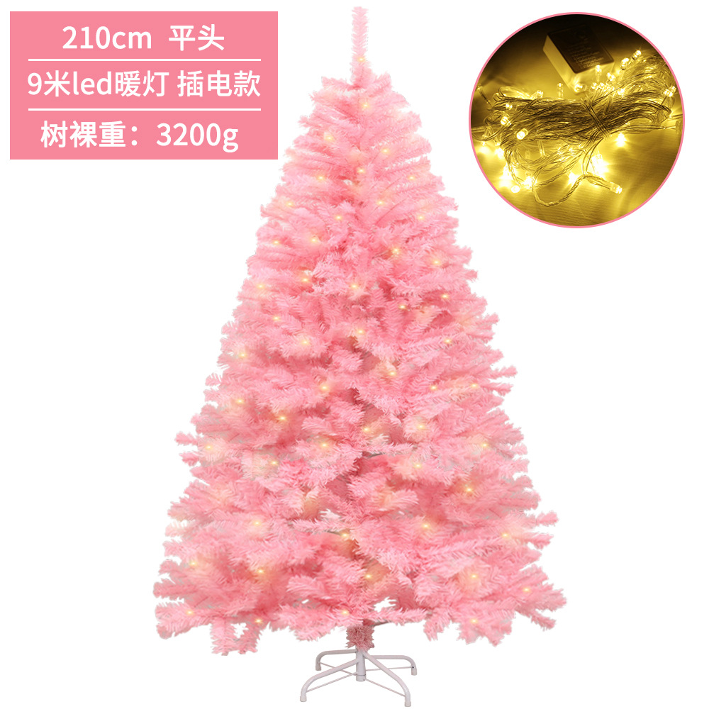 Flor de cerezo Rosa árbol de Navidad centro comercial ventana decoración de Navidad señaló cifrado de cabeza plana simulación de Navidad árbol decorativo