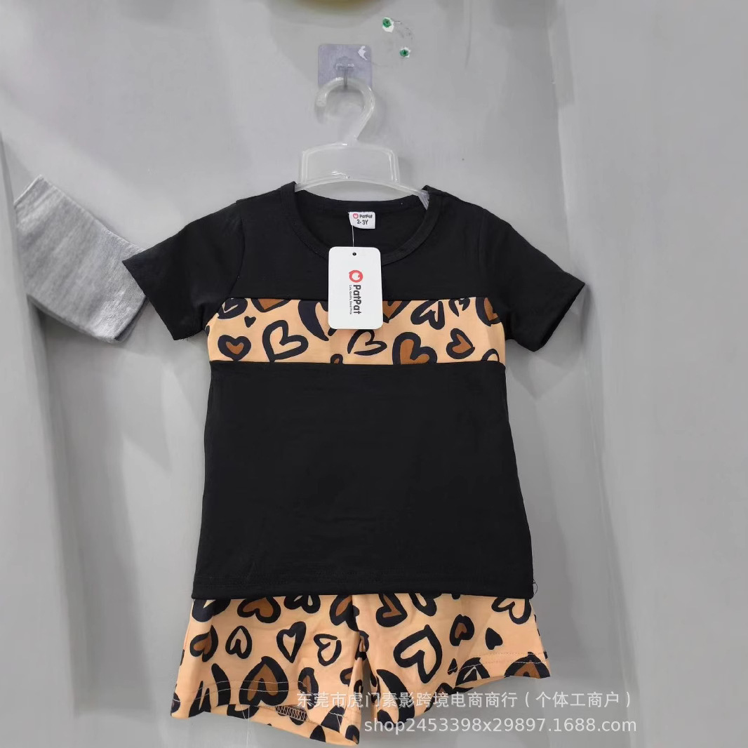Patpat niños comercio exterior transfronterizo miscelánea ropa infantil hombre y mujer mezcla fábrica original de una sola mano suministro conjunto al por mayor