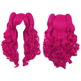 Cosplay动漫假发碧琪cos假发长卷发洛丽塔双马尾卷发假发宝莉