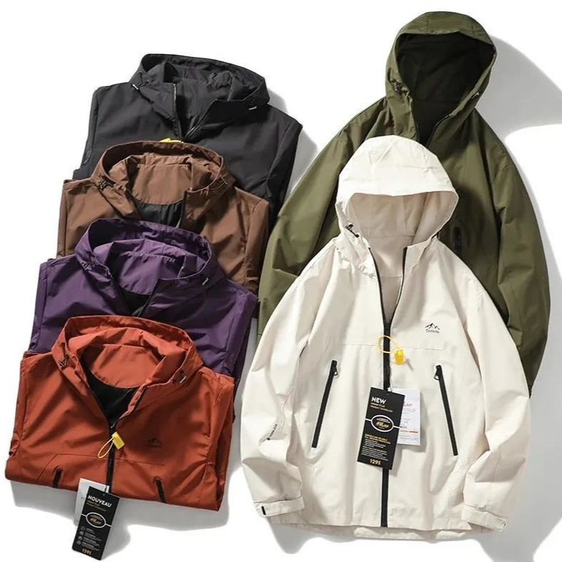 Autumn New Men's Water-repellent Windproof Soft Shell Jacket Jacket Trendy All-match Slimming Hiking