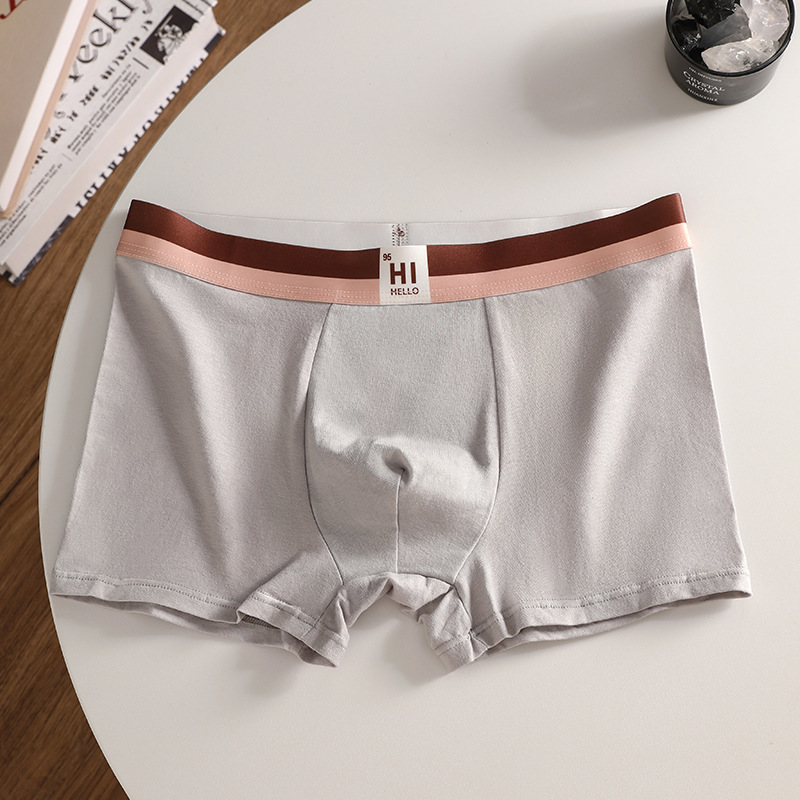 Hombres algodón moda algodón antibacteriano entrepierna grafeno suelta pantalones de calzado transpirables sin marcas