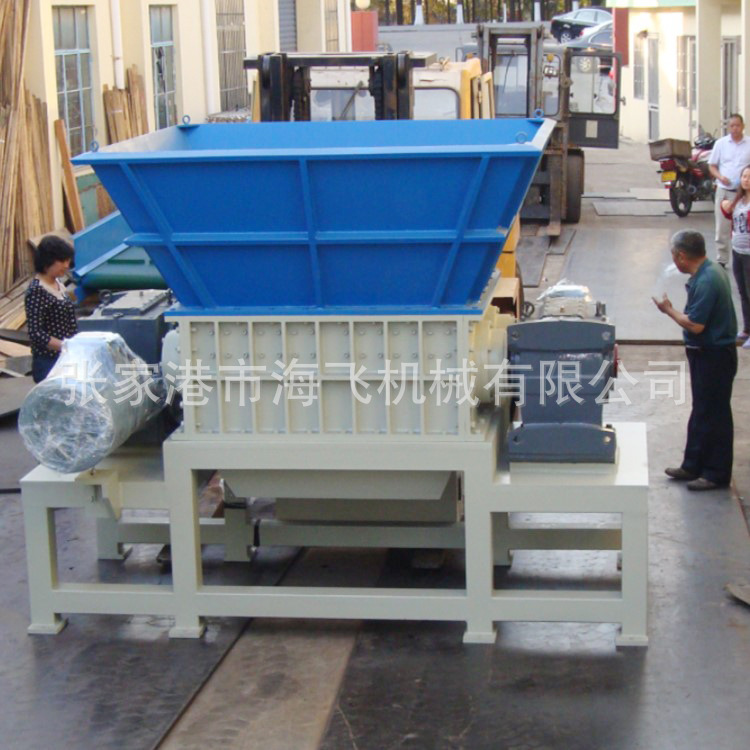 厂家薄膜双轴撕碎机 DHT320-48双轴废旧渔网薄膜撕碎机管材粉碎机