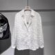 Trendy Chic Autumn Three-Dimensional Feather Korean Style Shirt for Couples, Men and Women, Fairy-Like Long-Sleeve Yuppie Shirt