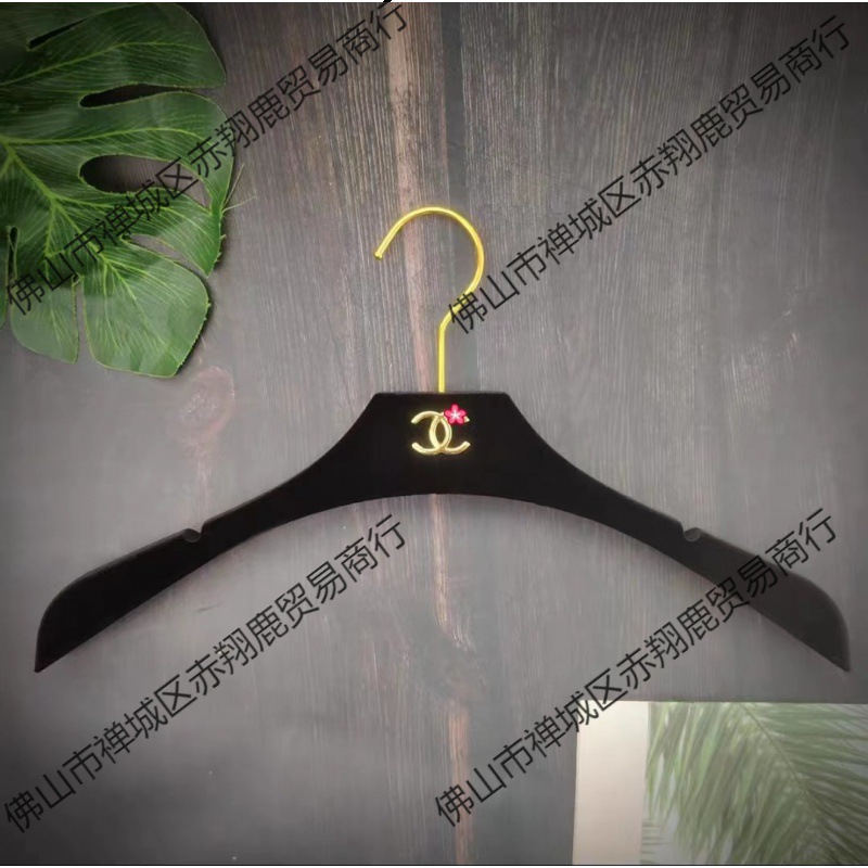 婚礼C金色婚纱衣橱衣架双皮草衣架绒面小香专用衣架婚纱皮草