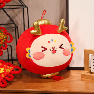 2024 Dragon year mascot doll small lamp dragon doll zodiac Dragon plush toy annual meeting event gift wholesale