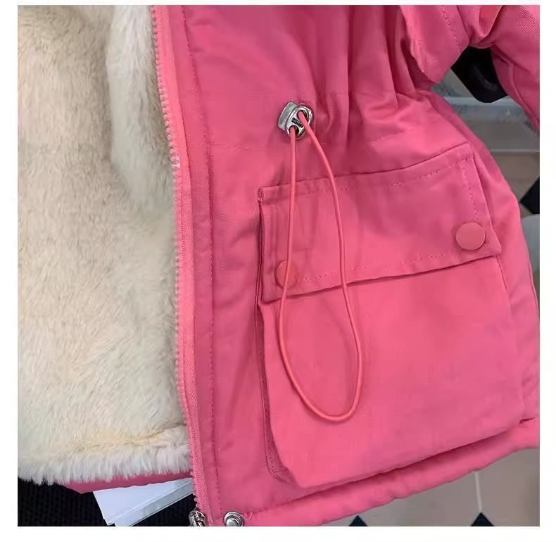 Kid's Clothing New Cotton Winter Clothes Children's Long Cotton Coat Baby Plus Velvet Thickened Coat Parka_voghion.com
