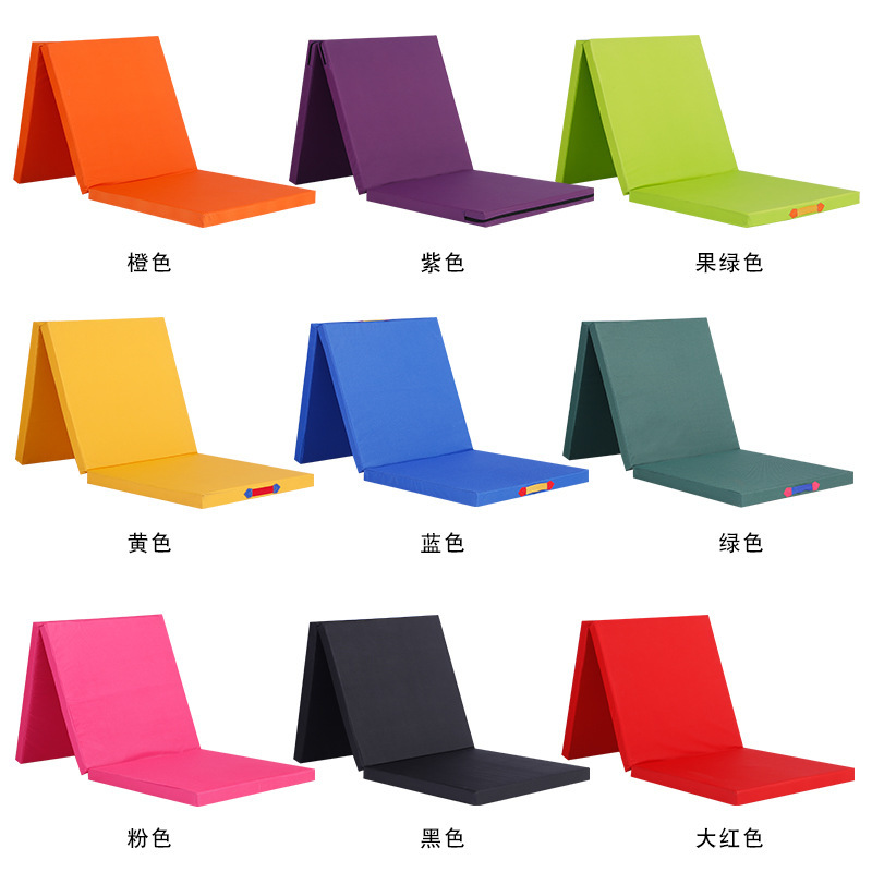Manufacturer wholesale student folding dance mats, foam mats, thickened gymnastics mats, triangular mats, exam mats