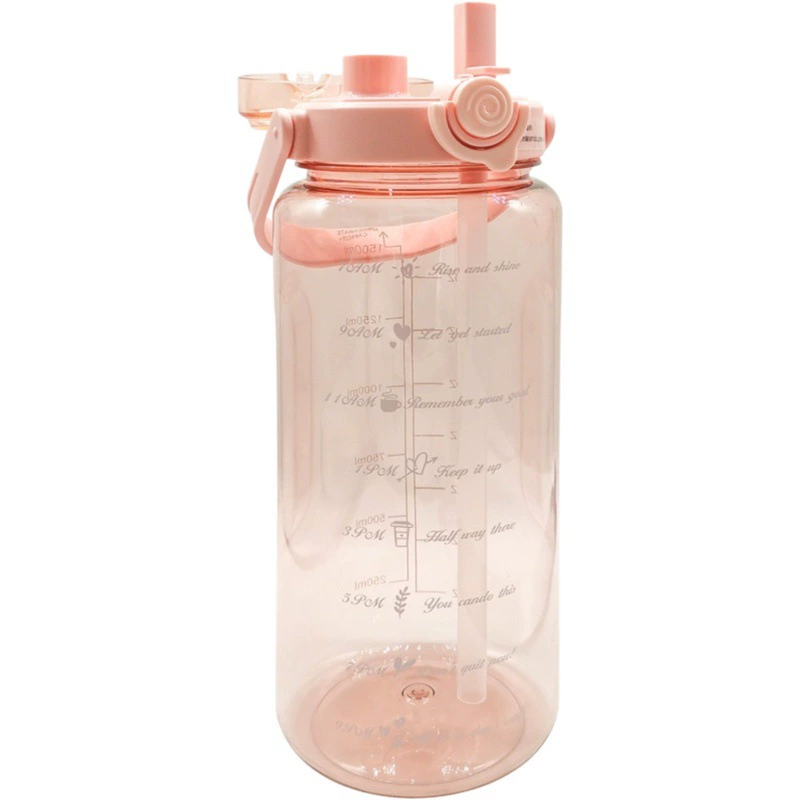 Чашка для воды, большая емкость, высокий внешний вид, пластиковая чашка для двойного напитка, пищевой материал ПК, высокая термостойкость, защита от падения, портативный спортивный чайник для воды