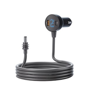 Cross-border Amazon explosions fourth-generation mi mini ni digital display three-use car charger car cigarette lighter charging power cord