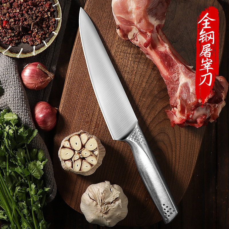 Cuchillo de corte de hueso de acero inoxidable cuchillo de corte de cerdo cuchillo de corte ultra afilado cuchillo de corte de carne de carne de vaca y oveja